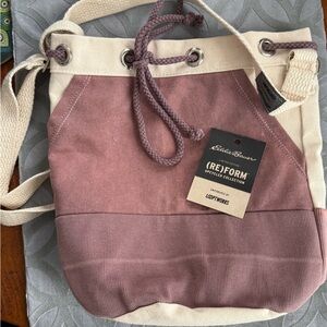 Eddie Bauer Mauve and Cream Women's Backpack